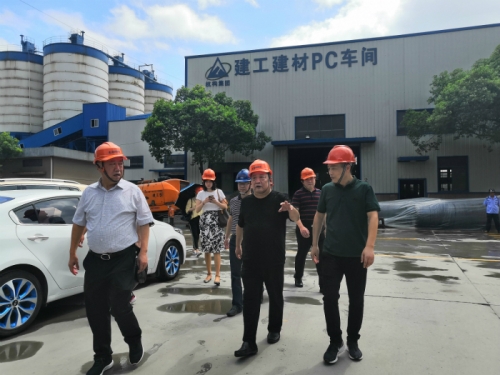 【领导关怀】广厦控股集团荣誉主席楼忠福等一行莅临尊龙凯时人生就是博·杭构仁和基地视察指导